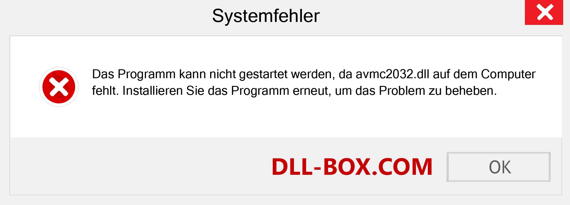 avmc2032.dll-Datei fehlt?. Download für Windows 7, 8, 10 - Fix avmc2032 dll Missing Error unter Windows, Fotos, Bildern